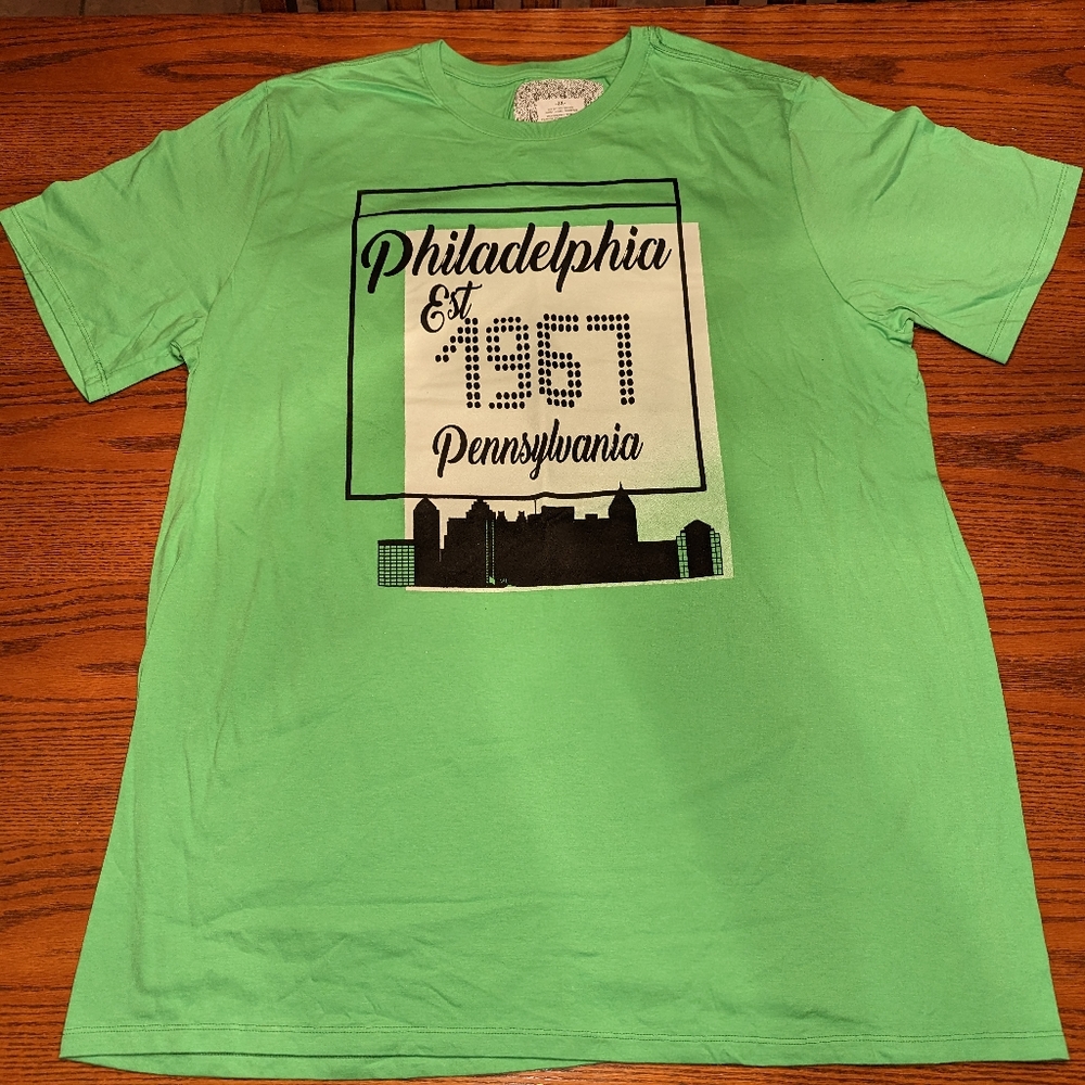Mens 3XL Philadelphia T-Shirt NEW Crew Neck Shirt XXXL